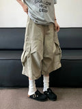 AIDASE  -  New Summer American Retro Large Pocket Work Trousers Men Women Street Casual Loose Straight-leg Fashion Wide-leg Shorts Urban aidase-shop