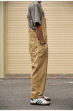AIDASE  -  Men's Loose Khaki Bib Overalls Casual Big Pockets Cargo Pants Adjustable Suspenders Jumpsuits Coveralls Dungarees aidase-shop