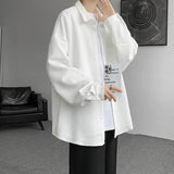 Aidase Autumn Japanese Style Oversized Harajuku Shirt Men Casual Loose Blouse Plus Size 5XL-M All Match Fashion Streetwear Male Clothes