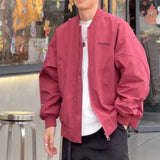 AIDASE  -  Japanese Loose Dropped Shoulder Baseball Jacket for Men's Spring Autumn Chest Letter Flight Jacket College Trendy Casual Coats aidase-shop