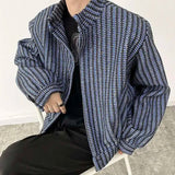 AIDASE  -  Autumn Winter New Men's Tide Elegant Short Jacket Thick Small Fragrant Stand Collar Woolen Korean Fashion Casual Top aidase-shop