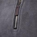 AIDASE  -  Men's Autumn Winter Stand Collar Half Zip Long Sleeve Hoodie Trendy Versatile Men's Fleece Top aidase-shop