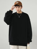 AIDASE  -  Light ey Heavyweight round Ne Hoodie for Men Trendy Brand Cool Base Layer irt Cleanfit Overhead Jaet Autumn Wear aidase-shop