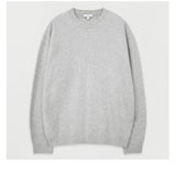 AIDASE  -  Korean Style Elegant Gentleman Crew Neck Sweater Autumn Winter All-Match Slim Knitted Pullover, Business Soft Warm Knit Base Top aidase-shop