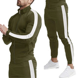 AIDASE  -  autumn and winter new casual men's sports suits, color matching men's clothing, casual suits hooded trendy sports aidase-shop