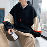 Aidase Men's Hoodies Pullover Spring Autumn Long Sleeve Unisex Harajuku Pullovers Streetwear Y2k Clothes Oversize Black Sweatshirt aidase-shop