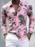 AIDASE  -  Daily Leisure Mens Long Sleeve Slim Shirts Spring Autumn Casual Buttoned Turn-down Collar Shirt Men Stylish Pattern Print Shirt aidase-shop