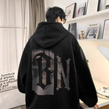 AIDASE  -  New Letter Print Oversized Hoodies For Man High Street Fashion Hooded Sweatshirt Autumn Women's Fleece Y2K Hoodie Clothes aidase-shop