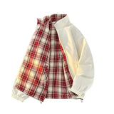 AIDASE  -  Spring and Autumn jacket men's new double-sided wear stand-up collar sports jacket men's American tide couples tops