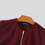 AIDASE  -  Men Vests Solid Color Sleeveless Zipper Casual Male Waistcoats Streetwear Loose 2025 Pockets Fashion Corduroy Vests Men aidase-shop