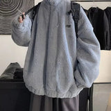 AIDASE  -  Men's Lamb Velvet Winter Jacket Thickened Fleece Inner Coat Korean Style Couple's Fashion Outerwear Regular Length Loose Fit aidase-shop