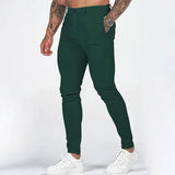 AIDASE  -  Spring Autumn Male Solid Color Slim Cargo Pants Homme Casual Fashion Simple All-match Pencil Trousers Sweatpants Men's Clothing aidase-shop