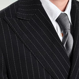 AIDASE  -  Traje Novio 2025 New Grooms Suit Naples Suit Set For Men Business Casual Striped Suit Men Tuxedo Suit Smoking Homme Mariage aidase-shop