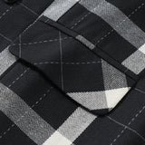 AIDASE  -  Trendy Sleeveless Slim Waistcoats Mens Spring Fashion Lapel Buttoned Plaid Striped Vest Jackets Men Casual Tie-up Suit Coat Male aidase-shop