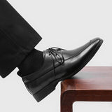 AIDASE  -  Business Formal Leather Shoes for Men Black Color Casual Comfortable Fashionable Wedding Shoes Suit Commuting Derby Shoes aidase-shop