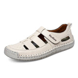 AIDASE  -  Summer Breathable Leather Women's Sandals Fashion Women Slippers Non-Slip Casual Women Roman Shoes Outdoor Beach Flat Sandals aidase-shop