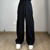 AIDASE  -  New Deconstructed Casual Drape Suit Trousers for Men Retro Spring Autumn Straight Trousers Trend aidase-shop