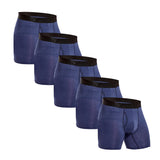 AIDASE  -  5pcs Front opening Boxers man polyester underpants men underwear sexy Men's panties gifts Mens boxer shorts calecon aidase-shop