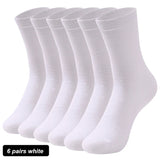 AIDASE  -  6Pairs New High Quality Men Socks Cotton Breathable Black White Business Spring Summer for Male sock Plus Size EU42-48 aidase-shop
