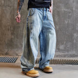 AIDASE  -  Streetwear Fashion Hip Hop Oversized Baggy Jeans Men Loose Casual Wide Leg Denim Cargo Jeans Pant Cityboy Y2k Harem Trousers aidase-shop