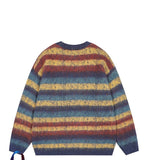 43.11Aidase American Street Personality Gradient Letter Round Neck Sweater for Men and Women in Autumn and Winter Lazy Style Couple Knitted aidase-shop