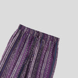 AIDASE  -  Men Pants Printing Elastic Waist Joggers Casual Wide Leg Trousers Men Vacation Bohemian Leisure Male Long Pants aidase-shop