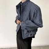 AIDASE  -  Autumn Winter New Men's Tide Elegant Short Jacket Thick Small Fragrant Stand Collar Woolen Korean Fashion Casual Top aidase-shop