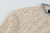 AIDASE  -  Men's Sweater Crew Neck Button Decoration Business Casual Soft Breathable Wrinkle resistant Loose Minimalist Versatile Pullover aidase-shop