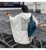 AIDASE  -  Fashion Printed Loose Batwing Sleeve Hooded Sweatshirts Men's Clothing Summer New Oversized Korean Tops Casual Sweatshirts aidase-shop