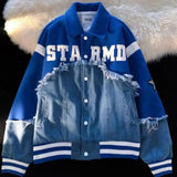 Aidase Retro Harajuku Patchwork Y2k Baseball Jean Jacket Casual Loose Couple Coat Hip Hop High Street Denim Jacket Women Streetwear aidase-shop