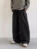 AIDASE  -  Retro Dstring Casual Pants Loose Fit Versatile Lazy Sle Long Trousers for Men And Women Basic Autumn Winter New Arrival aidase-shop