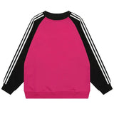 AIDASE  -  Spring Autumn Kids New Trend Brand Side Stripes Insert Rotator Sleeve Long Sleeve Cotton Composite Milk Silk Fashion Popular aidase-shop