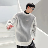 Aidase Darkwear Hollowed Out Mesh Design Long Sleeve Men Sweatshirt New Autumn Korean Fashion Long Sleeve Male Tops aidase-shop