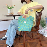AIDASE  -  Small Floral Shoulder Canvas Bag Spring and Summer Fresh Thin Tote Bag Large Capacity Holiday Beach Bag Luxury Handbag aidase-shop