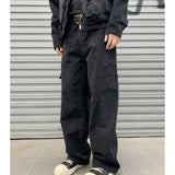 AIDASE  -  New Autumn and Winter Fashion Korean Version Patchwork Retro Workwear Wide Leg Loose and Versatile Handsome Youth Casual Pants aidase-shop