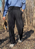 AIDASE  -  Men's Old Money High Waist Pleated Wide Leg Dress Pants Casual Loose Suit Trousers aidase-shop