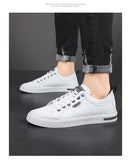AIDASE  -  Classic Men's Casual Microfiber Leather Sneakers Summer Laced-Up Comfortable Slip-On Trekking Shoes Male Tenis Trainers aidase-shop
