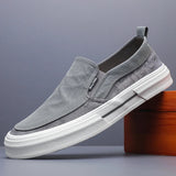 AIDASE  -  Men's Canvas Shoes Slip On Fashion Sneakers Breathable Men Tenis Masculino Leisure Walk Flats Male Shoes Men Moccasins SS25622 aidase-shop