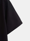 Aidase New 2024 Summer Fashion Men Solid Color Short Sleeve Classic Shirt Casual Button-Down 100% Polyester Plain Basic Shirts for Men aidase-shop