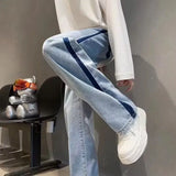 Aidase Man Cowboy Pants Straight Vintage Men's Jeans Patchwork Trousers Wide Leg with Pockets Original Casual Japanese Street Style Y2k aidase-shop