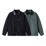 AIDASE  -  Spring New Fashion American Style Men's Solid Color Loose Casual Trendy Simple Basic Turn-down Collar Long Sleeve Jackets Male aidase-shop