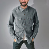 AIDASE  -  Men's Lapel Long Sleeved Shirt Spring Autumn New Thin Single-Breasted Denim Shirts Casual Fashion Daily All-Match Shirt Tops aidase-shop