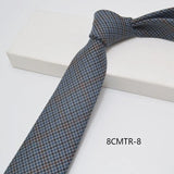 AIDASE  -  British Style Fashion TR Fabric Plaid Neck Ties For Men Formal Brown Khaki Wool Clip Tie Luxury Soft Free Knot Lazy-tie Cravat aidase-shop