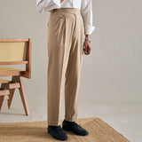 Aidase 3 Colors British Stripe Trousers Pant For Man Social Outfits Pantalones Hombre 2024 Office Trouser Men Business Casual Pant aidase-shop