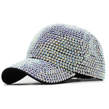 Aidase Spring Summer New Fashion Full Diamond Cloth Cap Baseball Shade Outdoor Sun Show  Ladies Hip Hop Men Women Cool aidase-shop