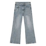 AIDASE  -  Washed To Make Old Loose Micro-flared Jeans, Men's Four Seasons New Fashion Straight Wide-leg Pants, Casual Floor-length Jeans aidase-shop