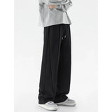 AIDASE  -  Gray Men's Autumn American High Street Heavy Sports Trendy Brand Straight Casual Wide-leg Trousers aidase-shop