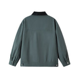 AIDASE  -  Spring New Fashion American Style Men's Solid Color Loose Casual Trendy Simple Basic Turn-down Collar Long Sleeve Jackets Male aidase-shop