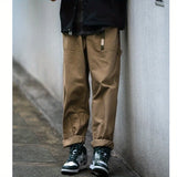 Aidase Japanese Cargo Pants Men Women Vintage Loose Solid Color Trousers American High Street Casual Pants Hip-hop Streetwear Unisex aidase-shop