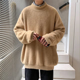 Aidase Winter New Mink Velvet Sweater Knitted Solid Sweater Men Clothes Pullover Men Sweater Casual Pullovers Bottoming Sweaters aidase-shop